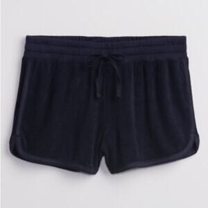 GAP Factory Navy Blue Reverse Terry Pajama Shorts